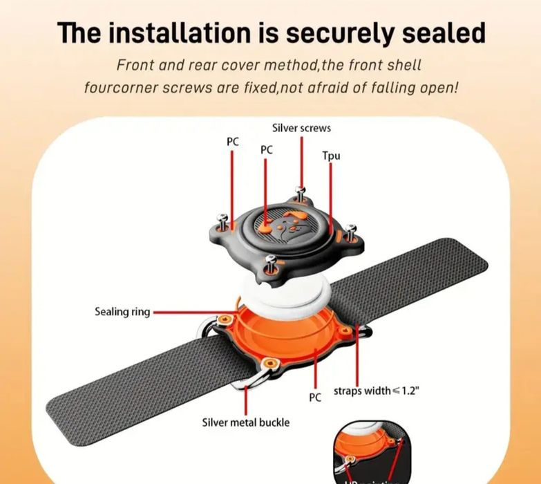 Калъф за Apple AirTag за куче – Водоустойчив държач за нашийник