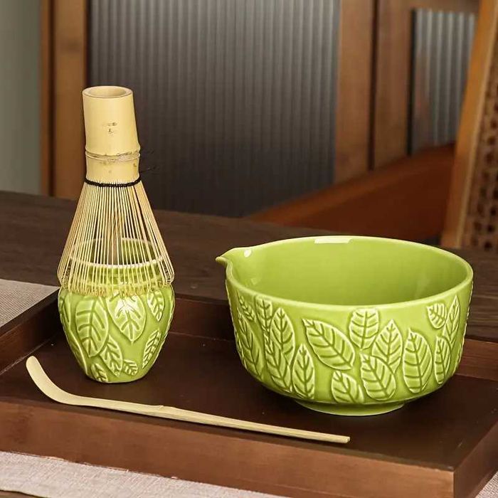 Сет за японски чай матча Matcha 6 броя комплект - 4 цвята