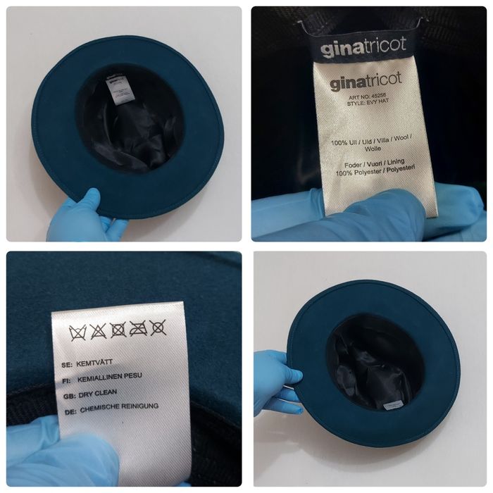 Palarie Fedora Gina Tricot Outdoors, 100% lână, vânătoare, nr. 56