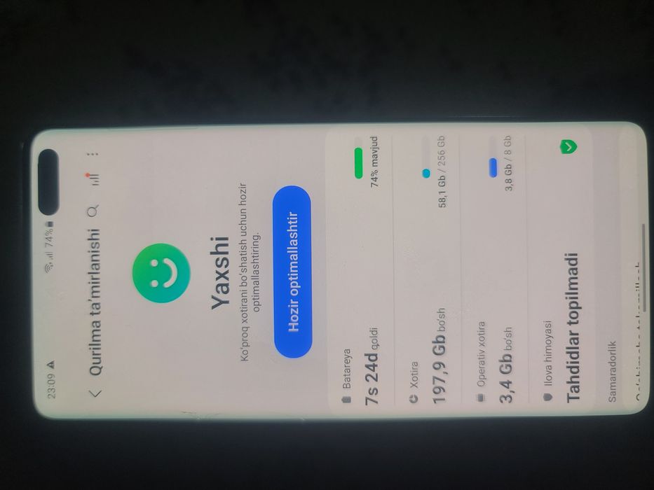 S 10 5G 256 xotra xoolati uta edial yozila kelishamiz