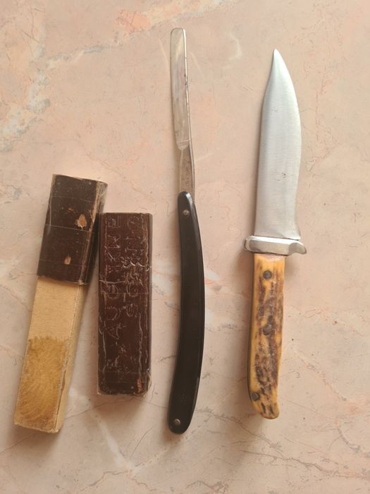 Cutit maner Corn Cerb si Brici Barbierit autentice