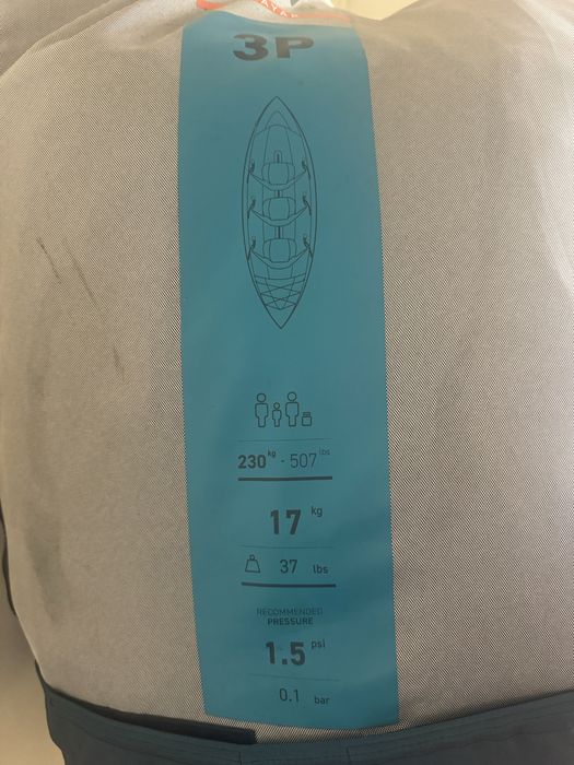Schimb/vand caiac 3 pers itiwit decathlon cu sup, paddleboard