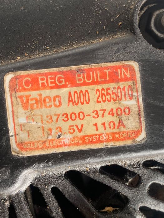 Alternator Hyundai Santa Fe I Sm 2000 - 2006 37300-37400 A0002655010