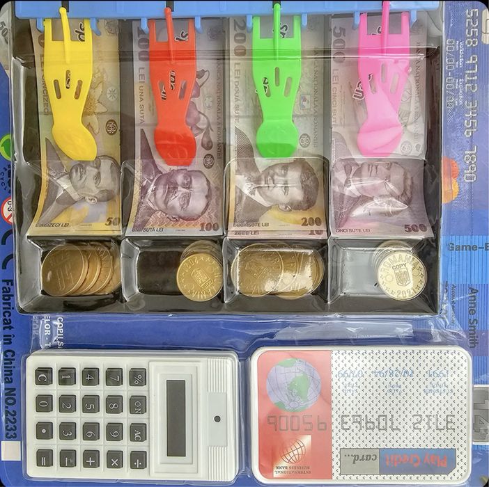 Joc casier - educatie financiara - moneda RON, NOU