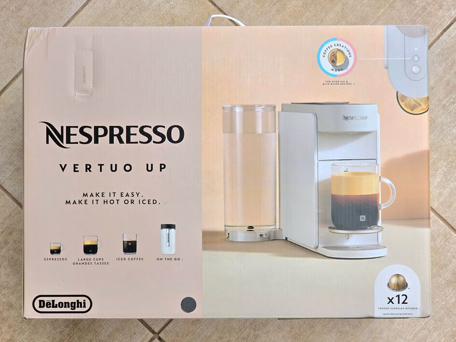 Espressor Nespresso Vertuo Up by DeLonghi ALB - SIGILAT NOU in cutie + Set capsule degustare