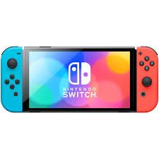 Конзола NINTENDO SWITCH OLED RED&BLUE 64GB + 2 Joy-Con Charging grips и 2 Joy-Con контролера