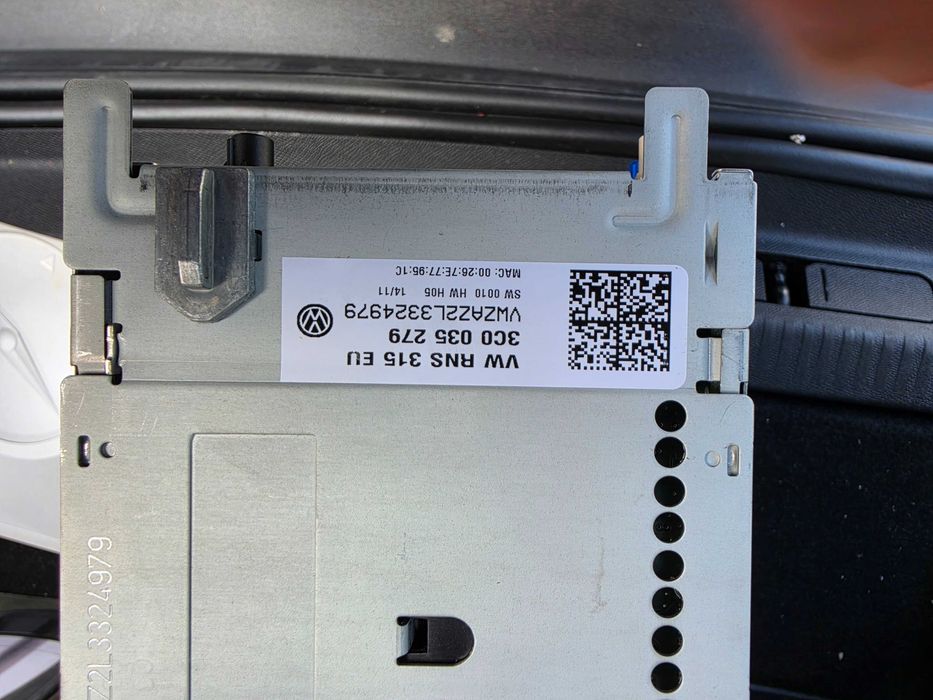 Мултимедия с навигация RNS315 EU за Skoda, VW и Seat/НАЛИЧЕН КОД. Bluetooth