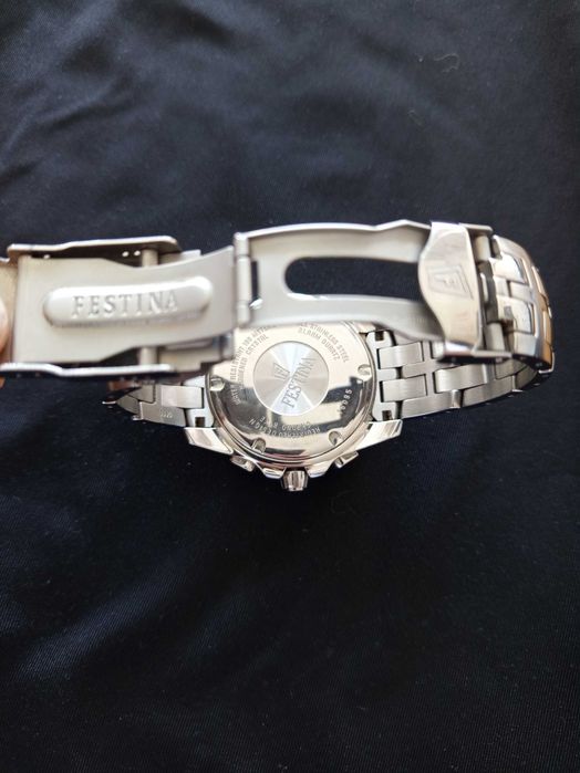 Мъжки часовник Festina Chronograph (Син циферблат / Стомана)