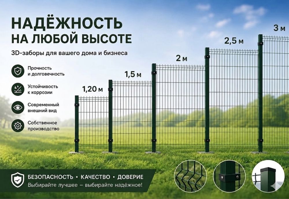 3д сетка. 3D забор. 3Д ограждение, забор жалюзи,штакетник, мини футбол