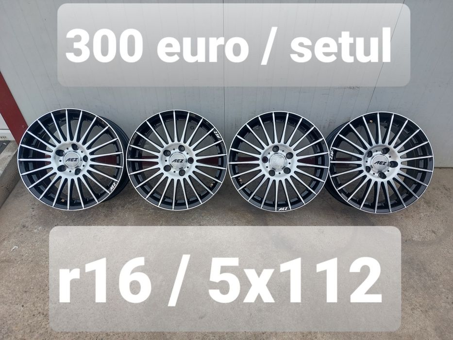 Jante aluminiu r16 / Vw Audi Skoda Seat Mercedes MG / 5x112 / model BICOLOR