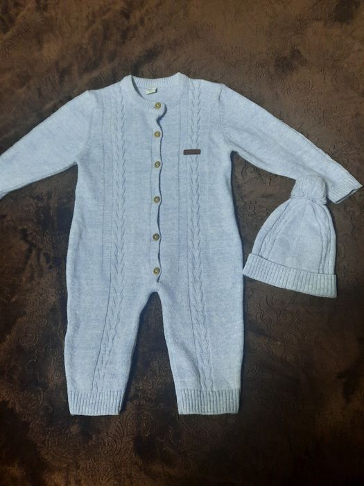 Вязанные теплые комбезики