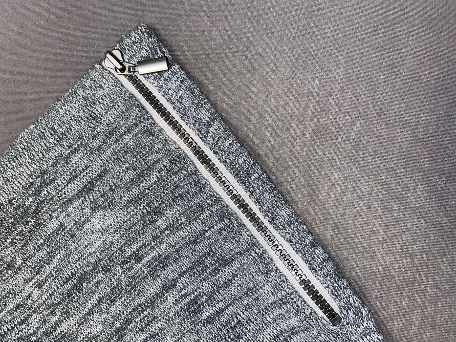 Zip up пуловер, next пуловер, бял пуловер с яка