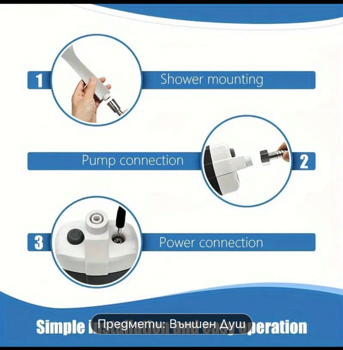 Къмпинг душ- акумулаторен