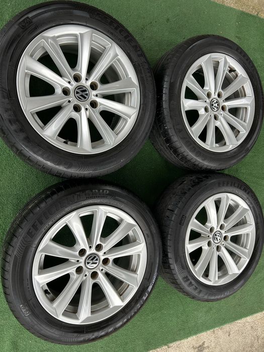 5x120 17 за vw transporter T5 T6 със летни гуми goodyear