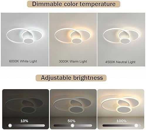 LXJCSM LED плафон 32W Ø42 см с дистанционно управление