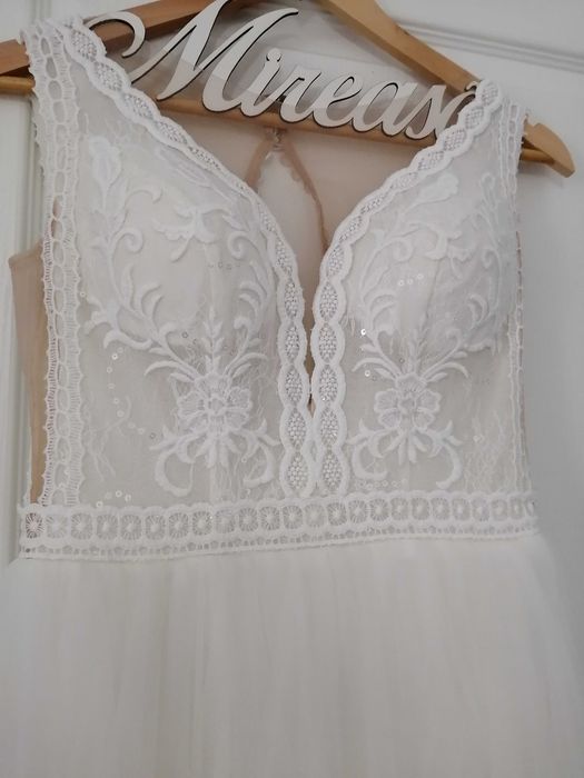 Vand rochie de mireasa, A-line, marimea S, Cluj-Napoca