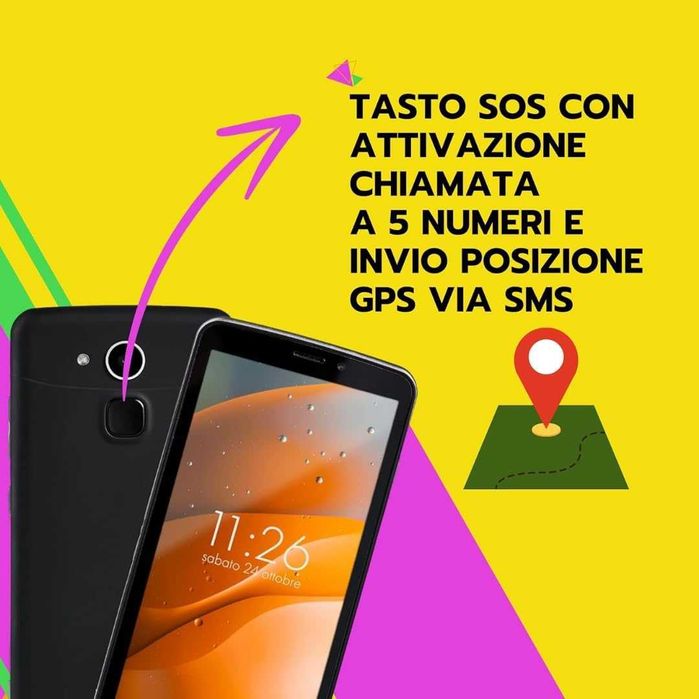 Смартфон за възрастни на български Smart Senior STS550 – SOS бутон ...