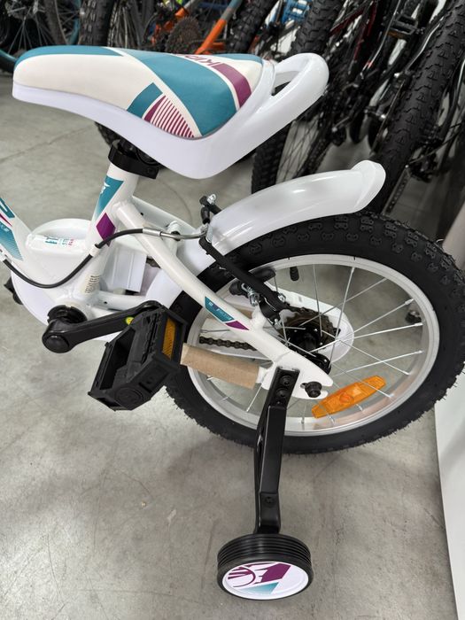 Ново !!Детски велосипед SPRINT - Alice, 16", 203 mm, бял/лилав