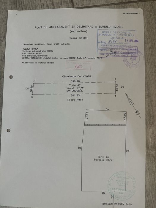 Vand teren extravilan Lanurile