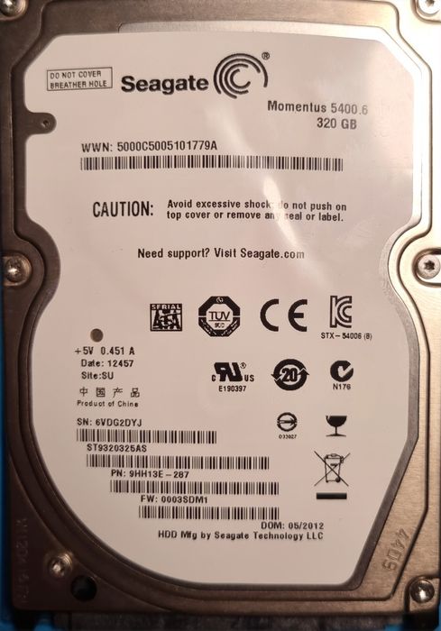 Sotiladi HDD 320GB