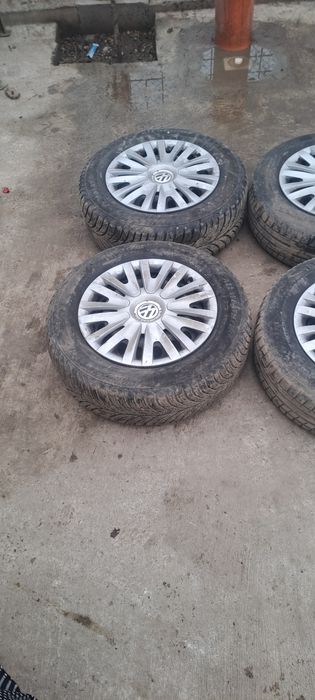 Vand set rotii vw Golf 6 cu jeante de tabla 195 65 15