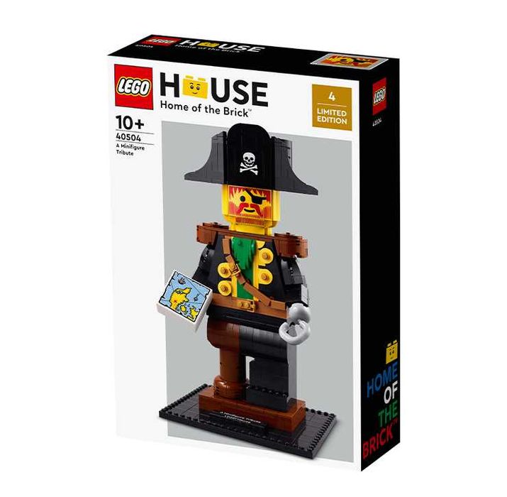 LEGO 40504 LEGO House A Minifigure Tribute - Pirate / Лeго Хаус Голяма фигура на капитан Червенобрад - пират