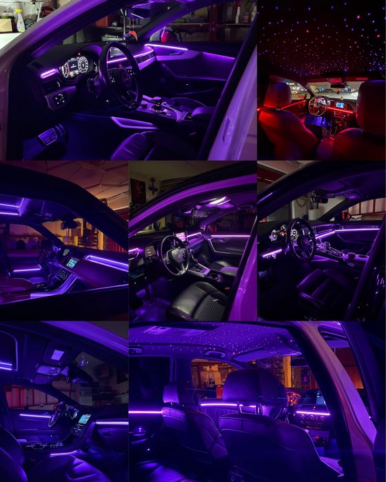 Montare Lumini Ambientale Auto kit symphony