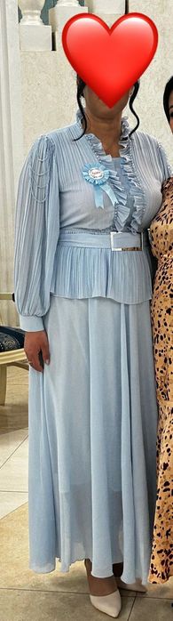 Синее платье размер 50