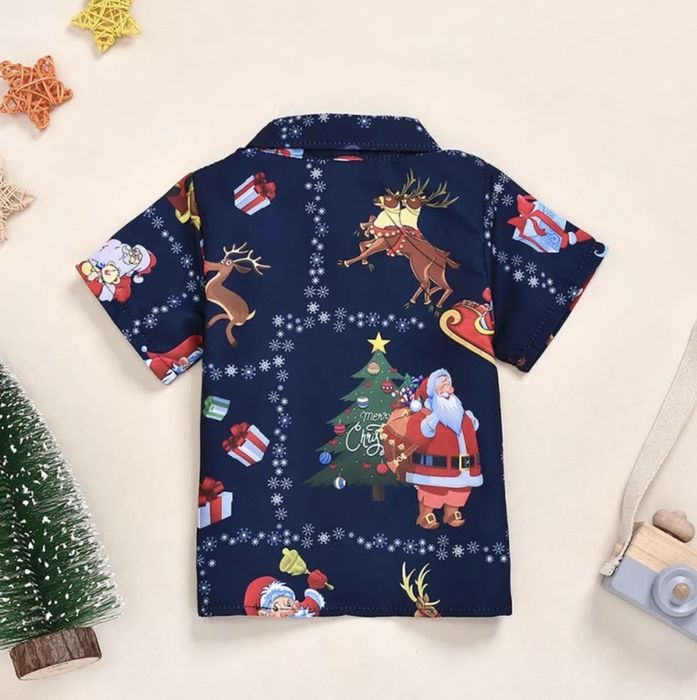Новогодние рубашки для мальчиков
