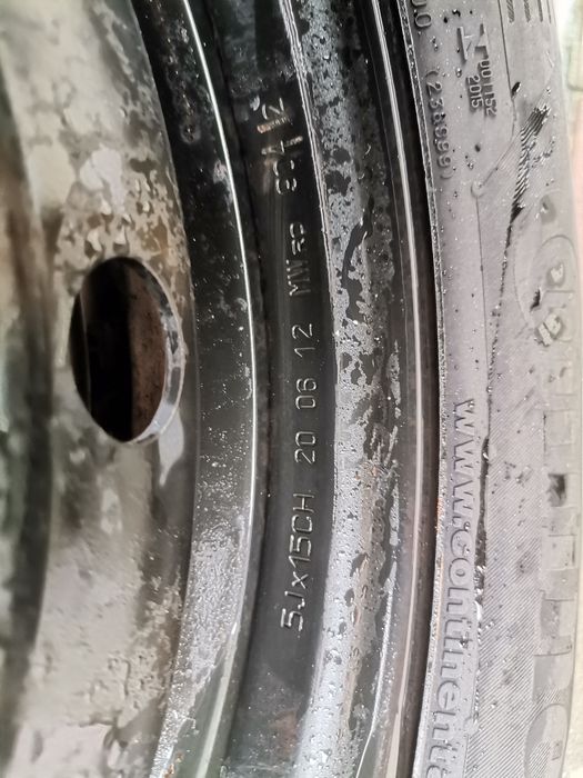 Jante Oțel 4x100  r15 +Anvelope vara 175/65r15