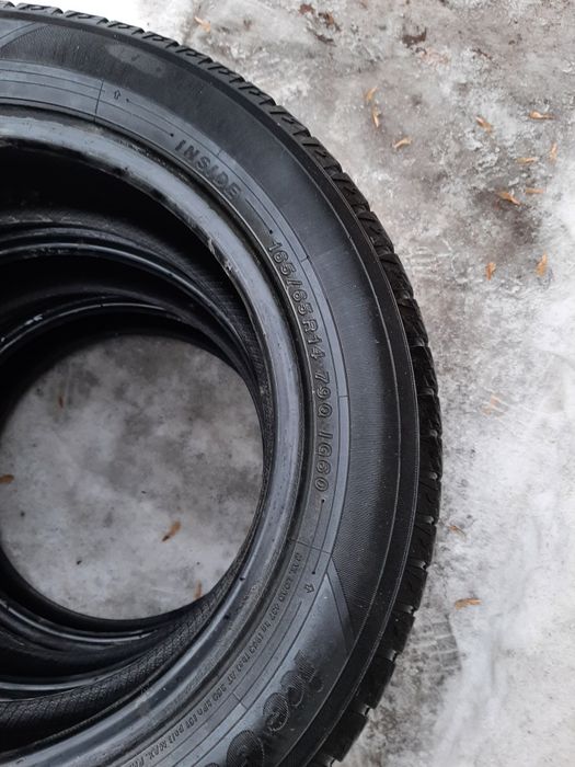 165/65/14 :3 шт.Зима  14 липучка