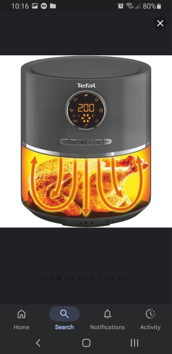 Friteuza cu aer cald Tefal Ultra Fray Digital EY111B15-