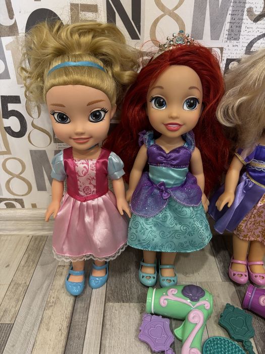 Кукли  Снежанка, Рапунцел, Ариел и Пепеляшка