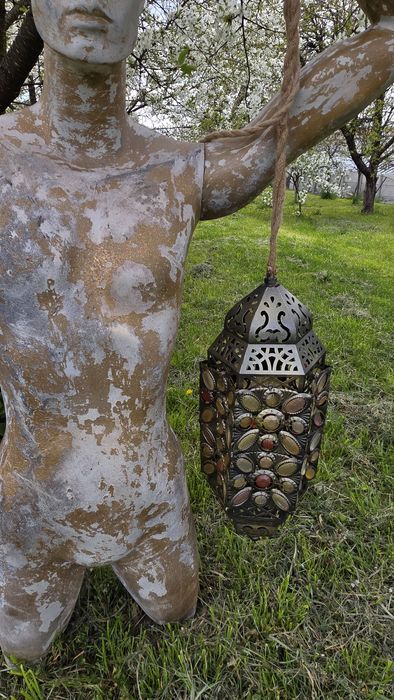 Set statuete lampadar felinar