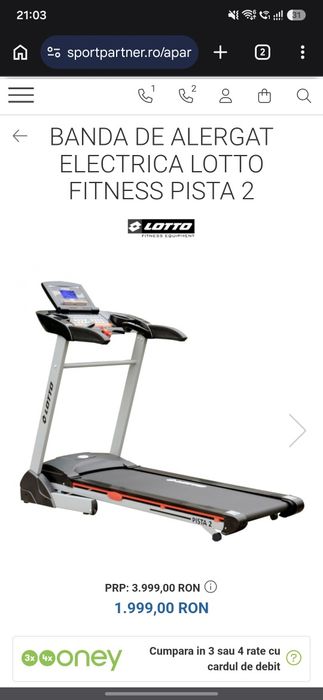 Banda de alergat Lotto Fitness Pista 2