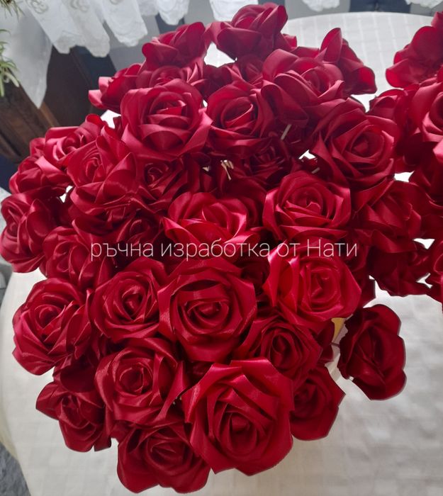 Сатенени рози за вашите проекти