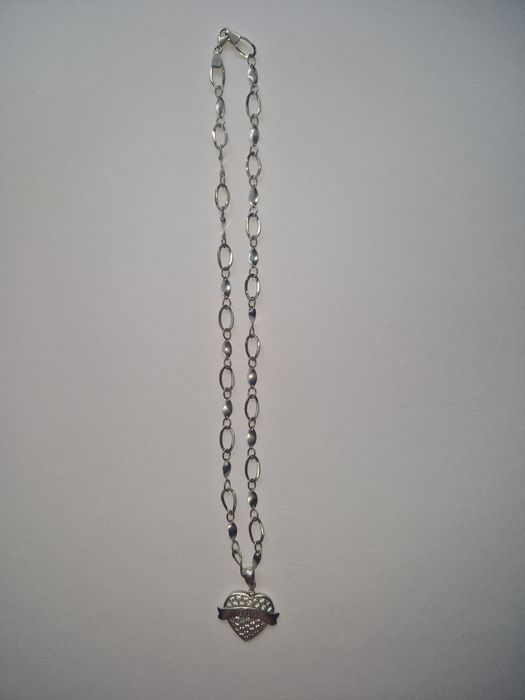 Сребърно колие Dior