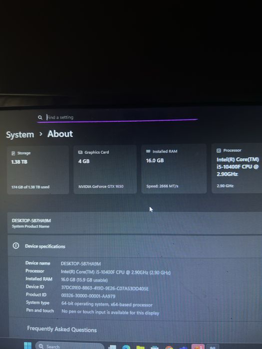 PC Myria 34Win – i5-10400F, GTX 1650, 16GB RAM Satu Mare •