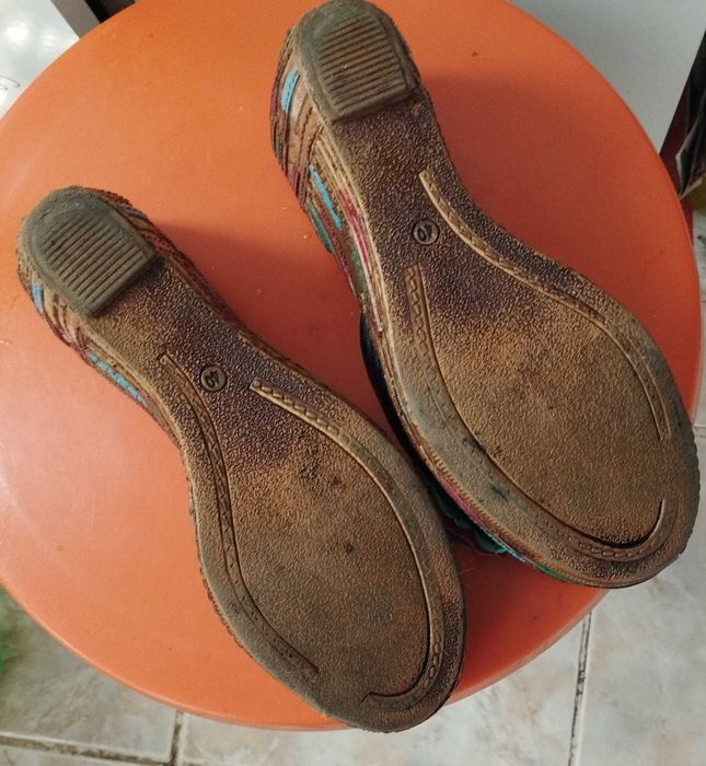 дамски чехли естествена кожа 40 номер, размер