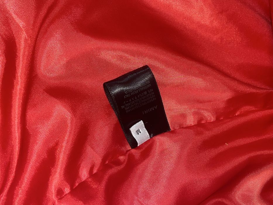 Geaca amiri varsity rosie