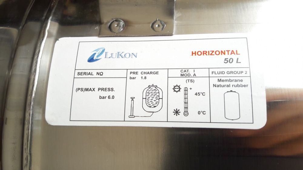 Vas expansiune inox hidrofor orizontal si vertical