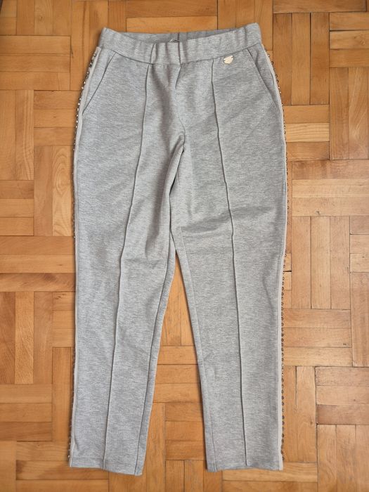 Pantaloni Twinset Milano, Viscoză & Cristale Laterale, Damă - S