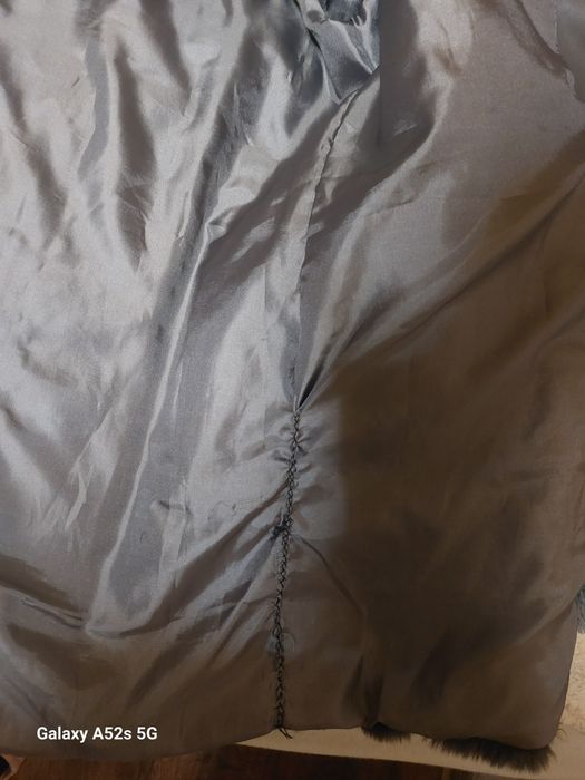 Дълъг пухен елек с/м