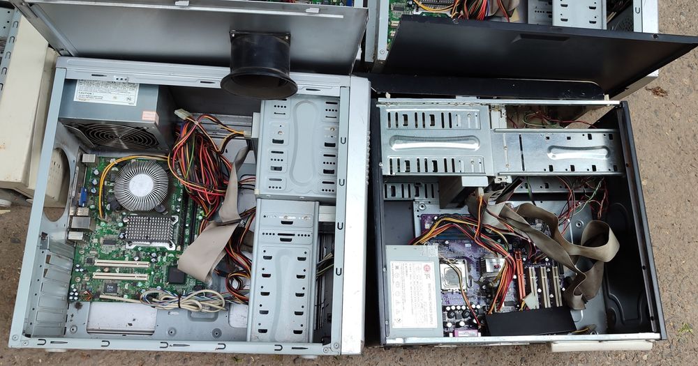 Системные блоки б/у на запчасти