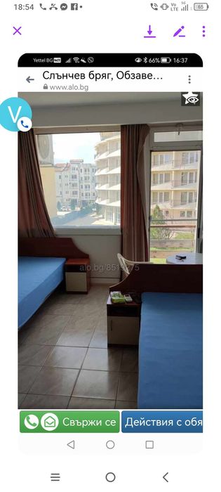 Дава се под наем Едностаен апартамент в к.к. Слънчев бряг - 30 кв.м за 255 € - Снимка #3