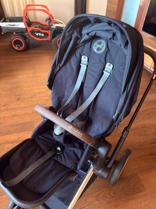 Бебешка количка Cybex Priam 4+ оригинална поставка за чаша+ зимен чувал+комарник