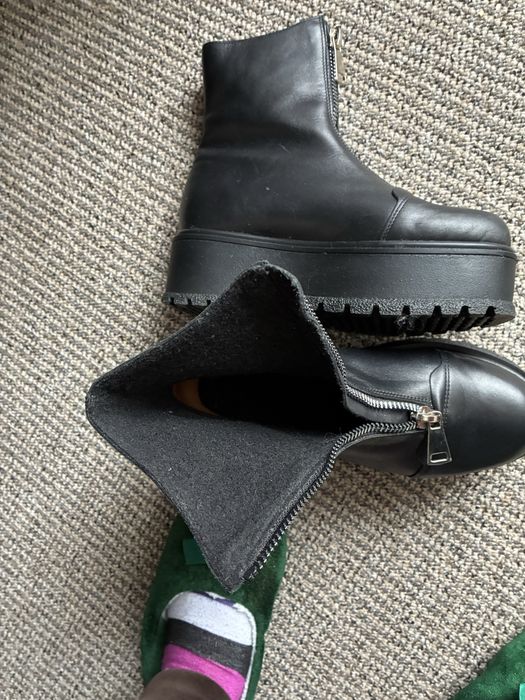 Ghete negre piele naturala