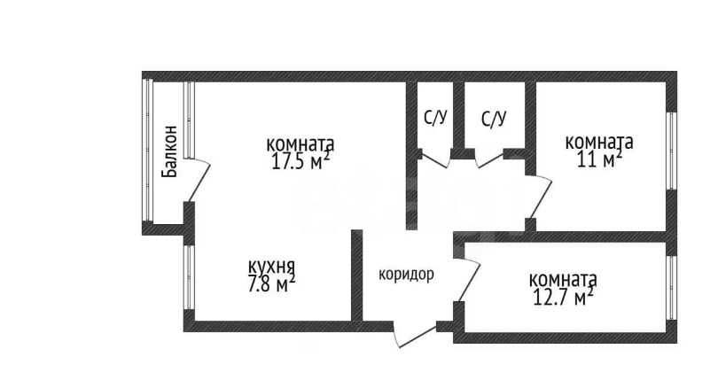 Продается двушка на маяковского