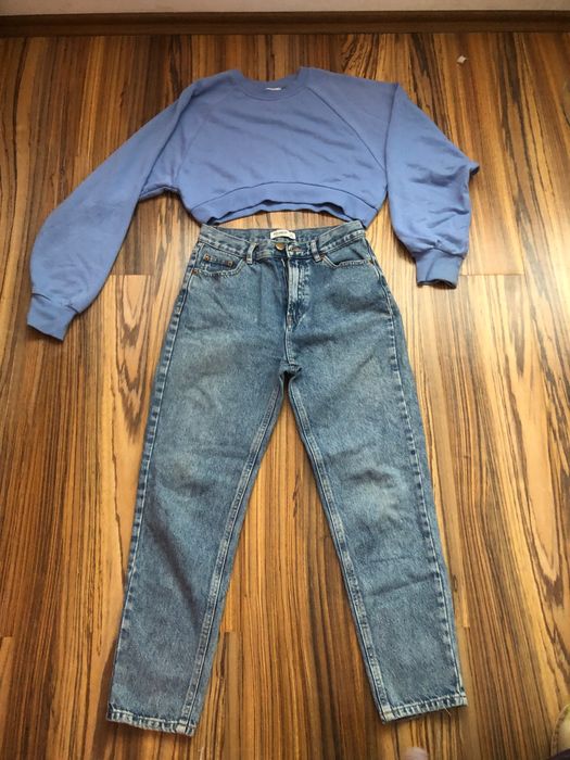 Сини дамски дънки