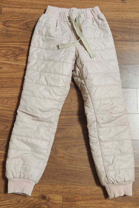 Стеганые брюки для девочки, размер 116